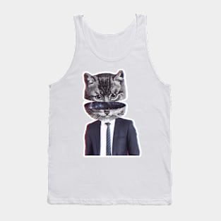 Humanized Funny Cat Tank Top